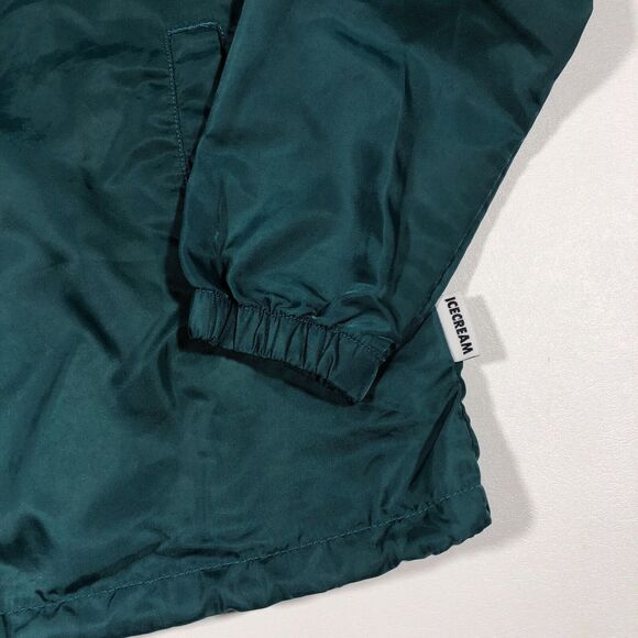 Ice Cream Collared Coach Jacket Coat Green Orange size Small S Streetwear B4 - Picture 3 of 7